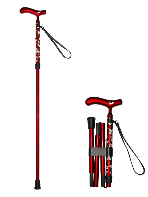 OKHEALING углеродное волокно опорная трость, красный, фото 2