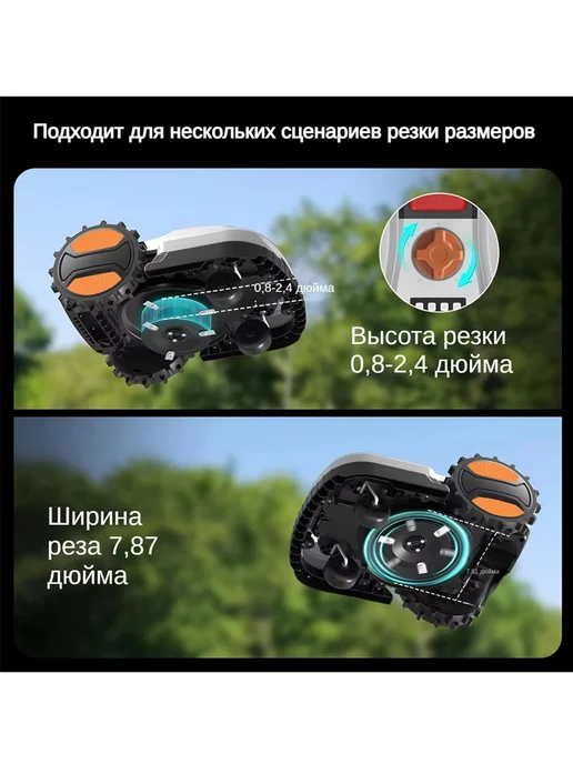 SUNLAWN Робот газонокосилка E304 4000mAh косилка для дома, 4000 мАч, фото 8