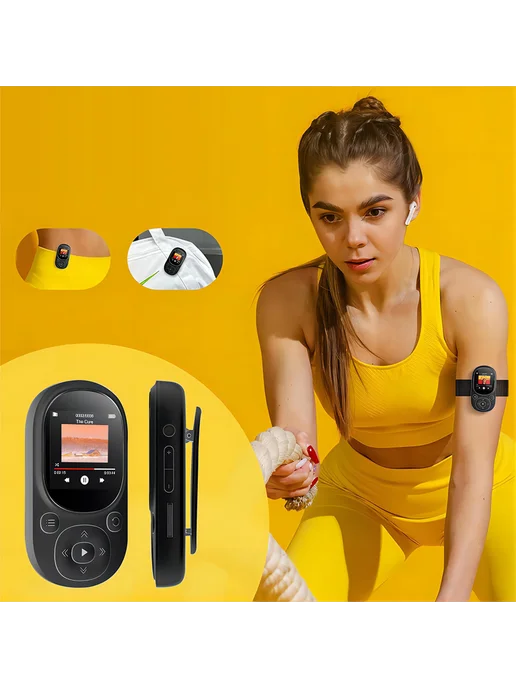Спорт MP3 64GB с BT 5.0, FM, поддержка SD до 128GB, 64 ГБ, 128 ГБ, фото 7