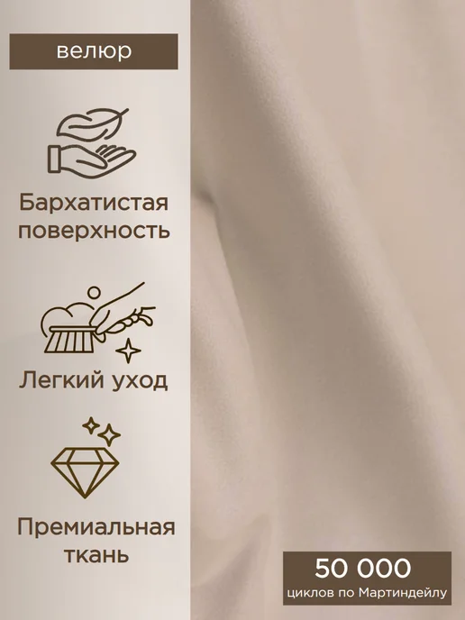 Goodpoof Кресло мешок XXXXL Груша Велюр, бежевый, фото 2