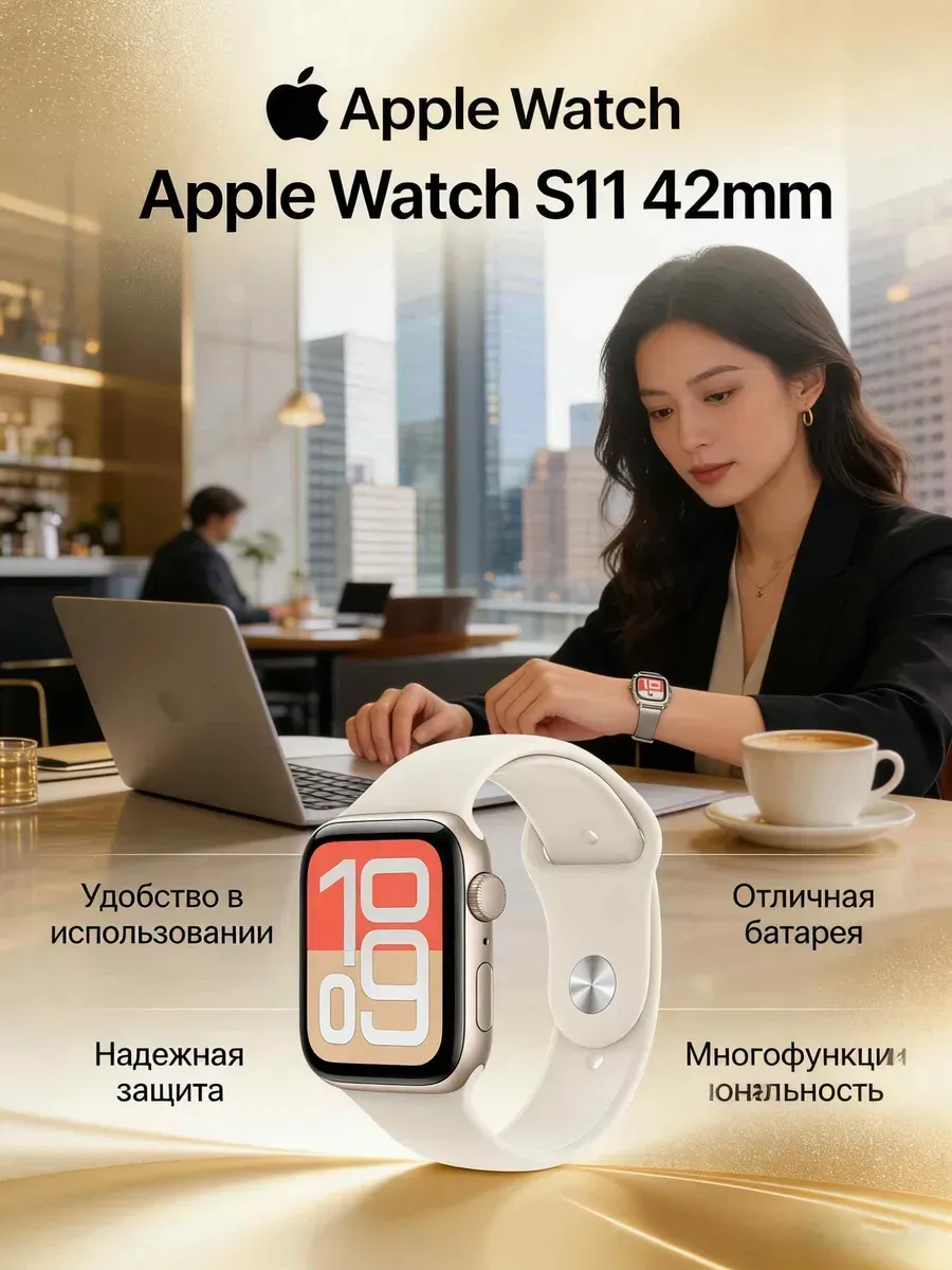 Apple Watch S11 42mm с функцией музыки