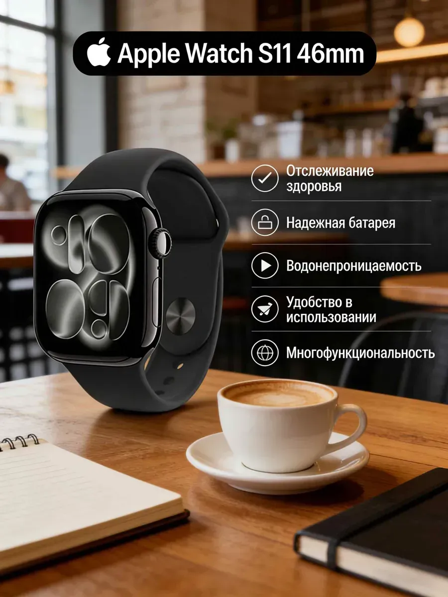 Apple Оригинал! Watch S11 46mm черные, здоровье