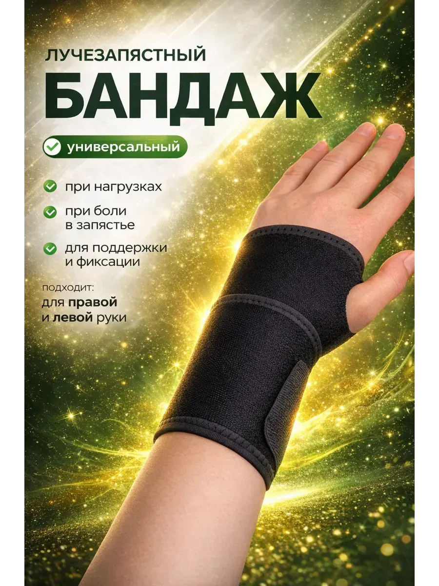 Бандаж на руку запястье с фиксацией суппорт ортопедический