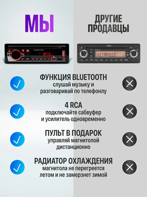 VINSELUS Магнитола для автомобиля pioneer автомагнитола с блютузом, вариант, фото 8