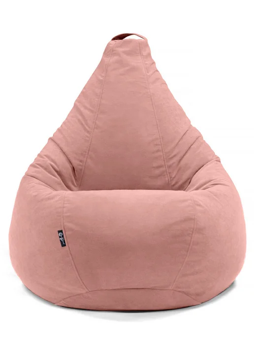 Goodpoof Кресло мешок XXXXXL Груша Велюр, розовый, фото 8