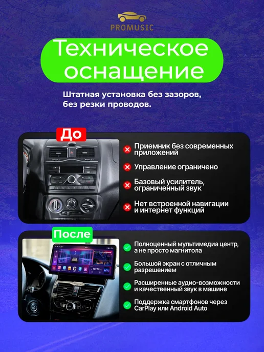 ProMusic Магнитола P26 для LADA Granta Cross FL 2018-2026 6 128, вариант, фото 2