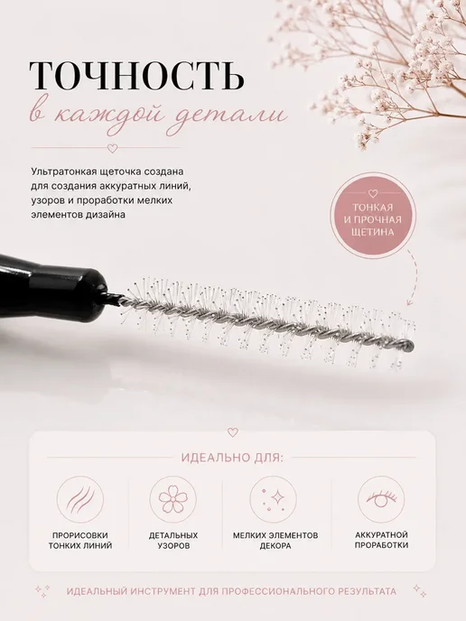 нера Набор кистей для маникюра, 10 шт, фото 3