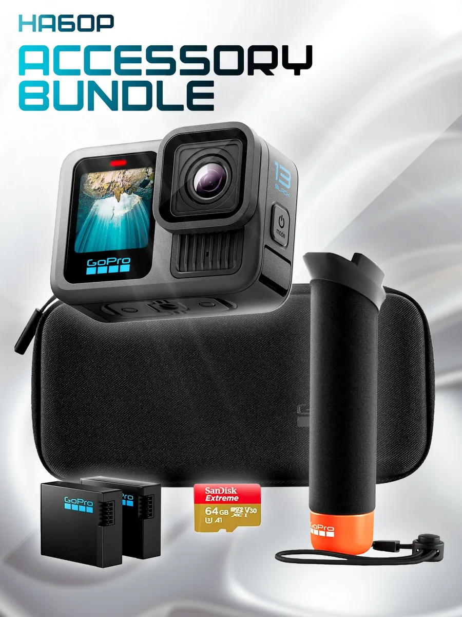 Экшн-камера Hero 13 Accessory Bundle GoPro 1022353940 купить в интернет‑магазине Wildberries