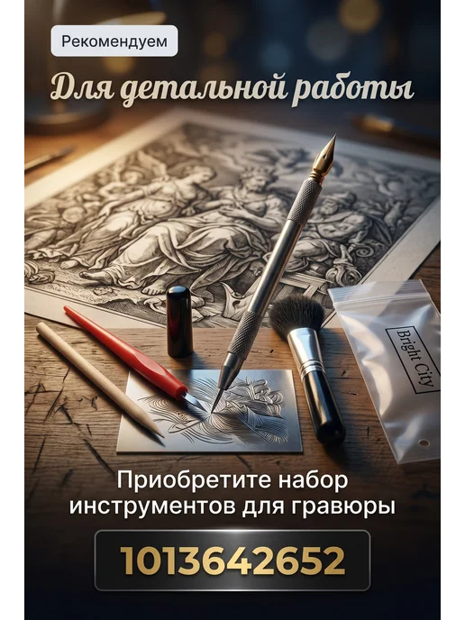 Набор гравюр формата А3 4 штуки Звездная ночь, синий, фото 3
