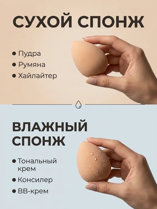 REYNA Спонж для макияжа набор + для снятия макияжа, розовый, фото 6