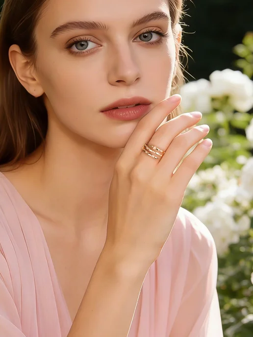 ANI VINNIE кольцо змея женское бижутерия золотистый, золотой, фото 5