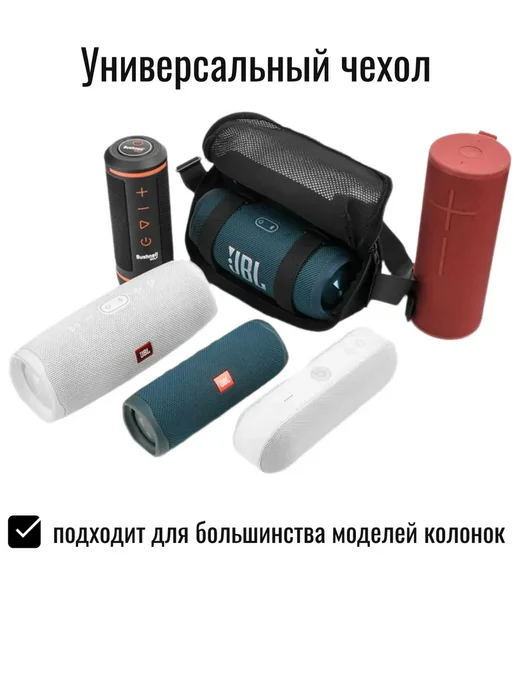 Чехол для колонки JBL Charge Flip Sony Tronsmart, черный, фото 3