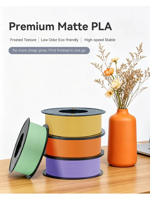 Kingroon PLA Matte пластик для 3D-принтера 1.75 мм, 1 кг, 1 кг, фото 2