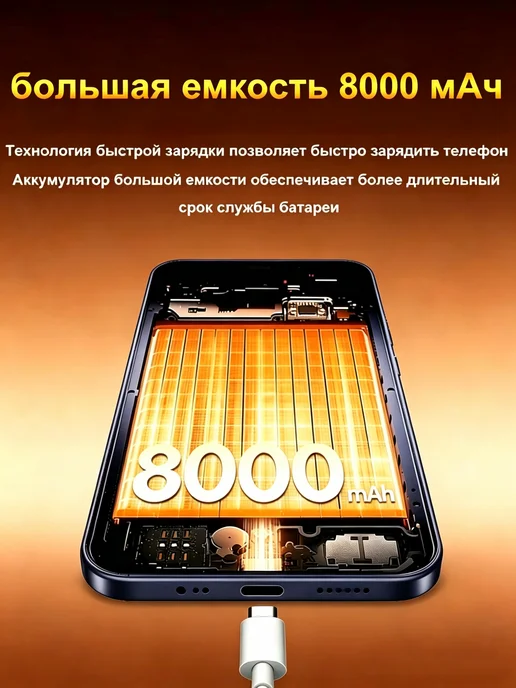 Смартфон Pro Max I17 Pro Max 1/16 ГБ, серый, фото 8
