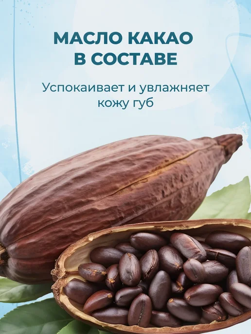 Himalaya Since 1930 Бальзам для губ увлажняющий с маслом какао 10 г, 10 г, фото 3