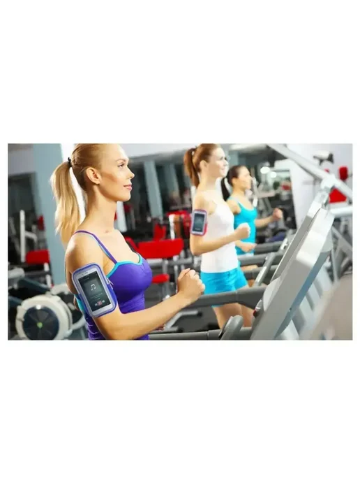 Спортивный чехол на руку для телефона, серый, фото 4