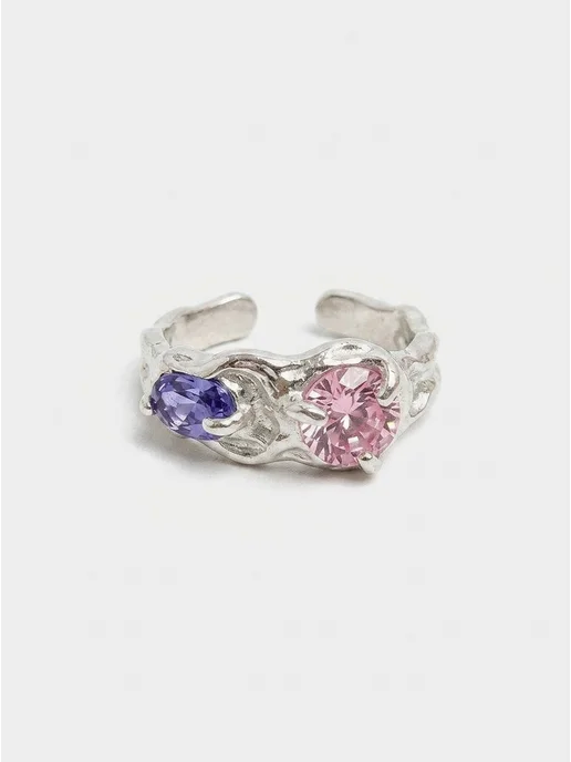 Savik Jewelry Кольцо с камнем безразмерное в позолоте, синий, фото 2