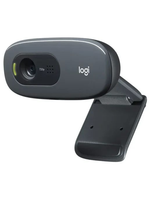 Logitech Веб камера для компьютера с микрофоном, черный, фото 2
