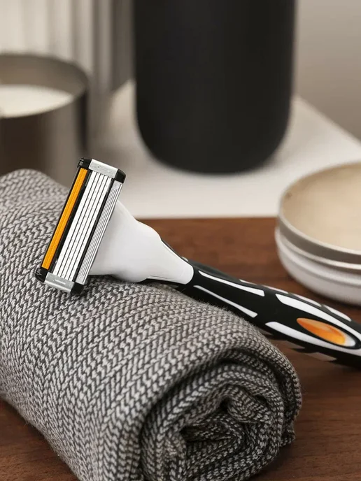 BIC Мужская бритва 1 ручка и 1 сменная кассета с 5 лезвиями, черный, фото 6