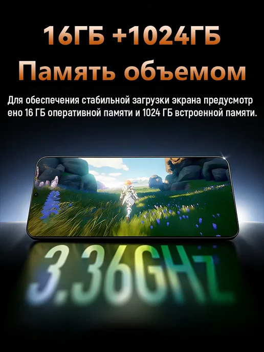 Смартфон Bobarry Tecni Pova 7 Pro 1/1024 ГБ, черный, фото 5