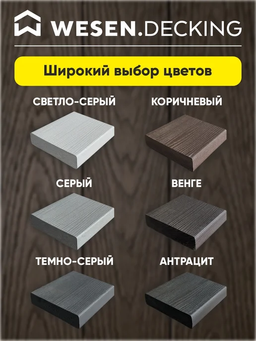 Террасная доска полимерная 138х30х1000 мм, Светло-серый 1 шт, 30x1000 мм, 1 шт, фото 5