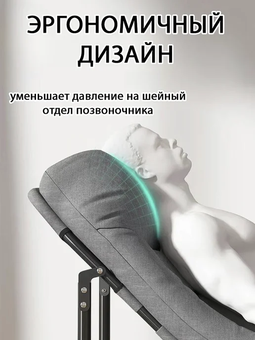 mircamping Раскладушка с матрасом взрослая для сна 198x73x27CM, серый, фото 4