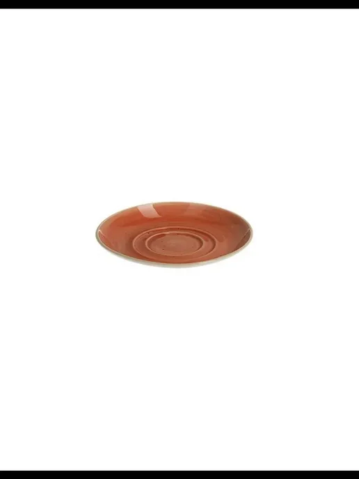 Corone collezione d’arte Блюдце фарфоровое 11,4 см коралловое, Corone Natura, оранжевый, фото 2