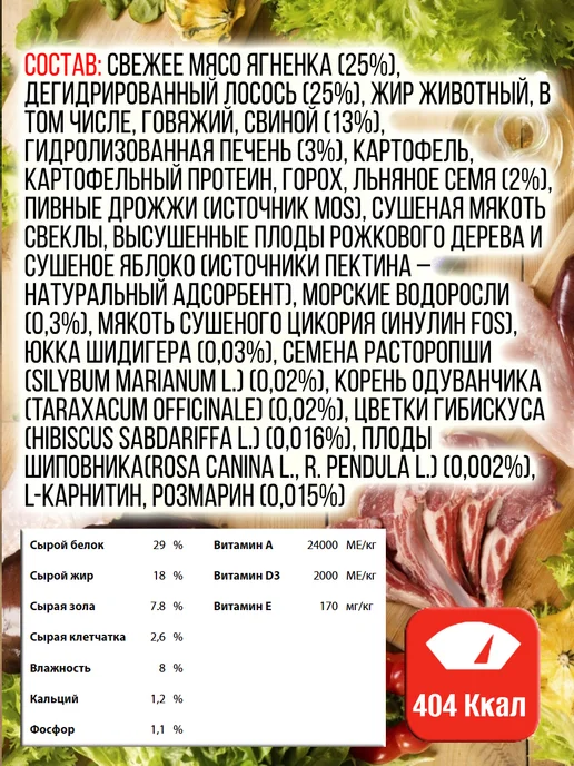 Сухой корм BLITZ для собак, мелкие, лосось, ягненок, 0,5 кг, фото 5