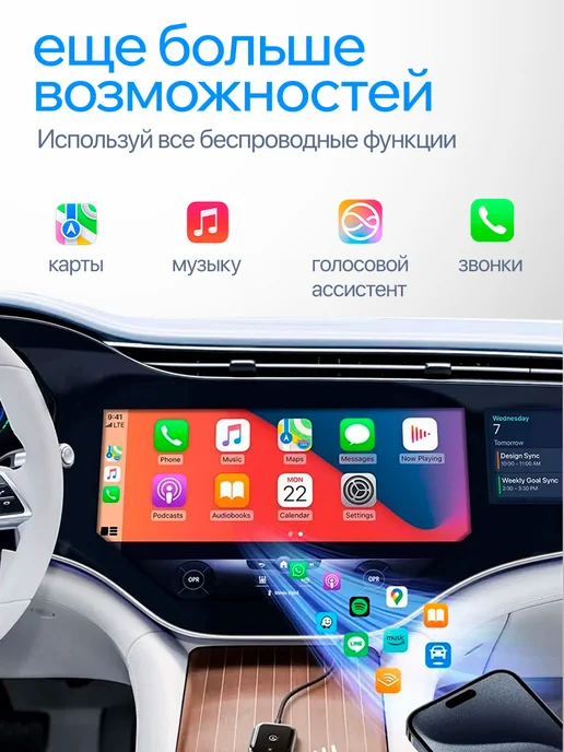 ABgoods Беспроводной адаптер 2в1 Carplay Android auto 3.1, 3.1, фото 2