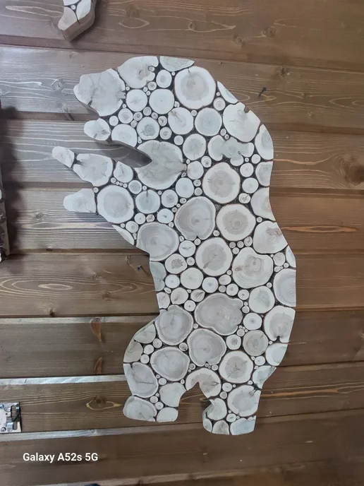 МожМастер Панно из можжевельника "Медведь - 2", 50*73 см, 50x73 см, фото 2