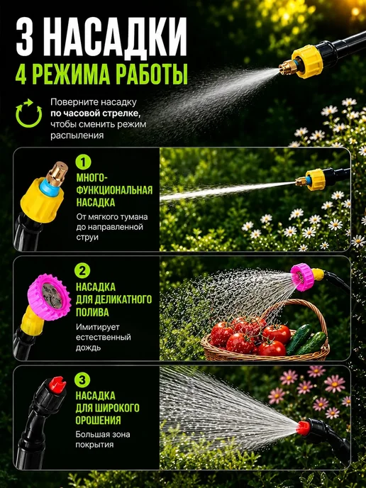 Опрыскиватель аккумуляторный садовый 5 л, 5 л, фото 3
