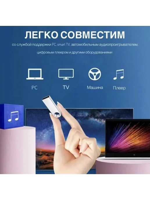 Стильный серебристый USB 32 ГБ — Быстрый перенос данных, 32 ГБ, фото 3