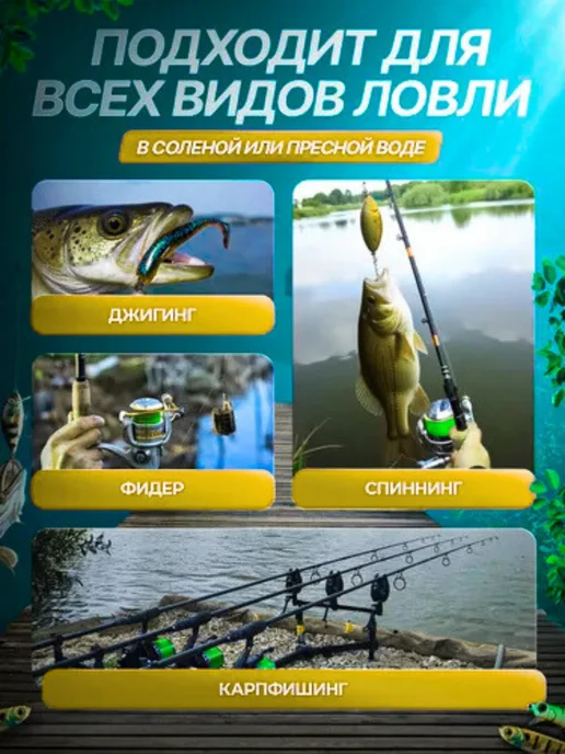 Твой мир рыбалки Плетенка для рыбалки, зеленый, фото 7