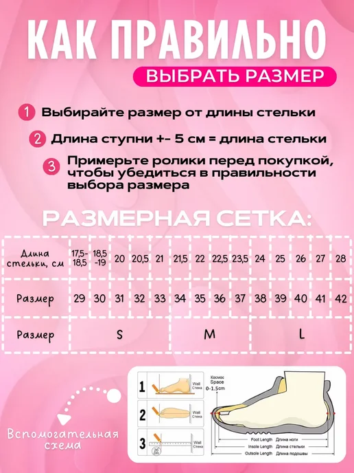 FAVORIT Роликовые коньки раздвижные, розовый, фото 4