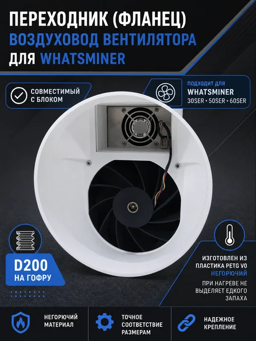 Переходник для для асика whatsminer и блока питания с выходо…, вариант