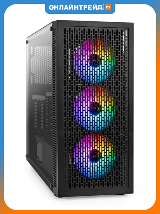 EXEGATE Корпус EVO-5001A, черный, черный