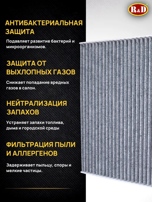 R&D Фильтр салонный угольный Джили Тугелла Geely Tugella FY11, вариант, фото 2