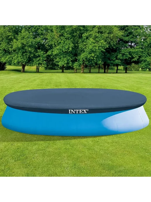 Intex Чехол круглый для бассейнов Интекс 366 см 28022, синий, фото 7