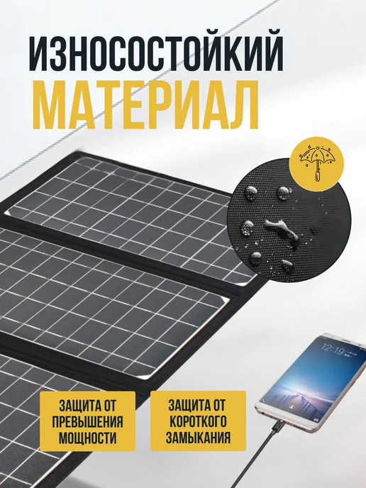 SOLARCAT Портативная солнечная панель 21Вт с USB-портом, 21 Вт, фото 6