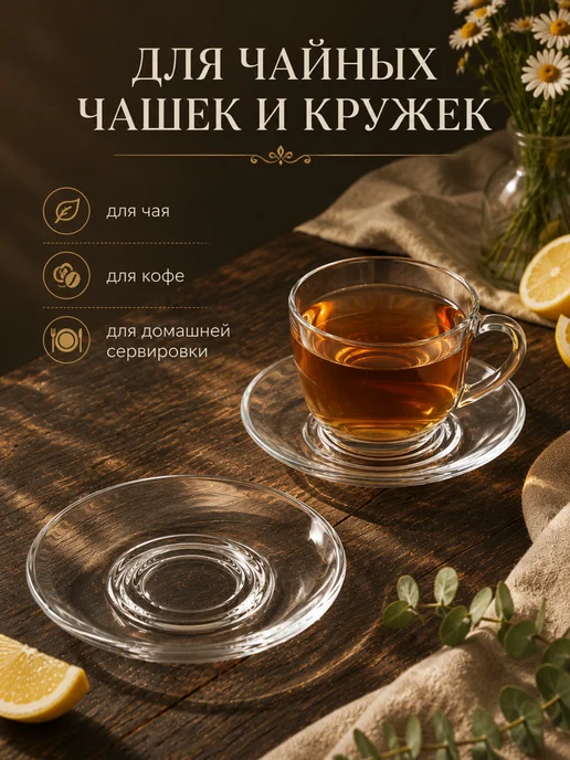 Точка посуды Блюдце чайное для десерта 12 шт, 4 шт, фото 5