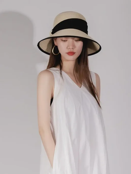 Ibrico Пляжная шляпа летняя, оранжевый, фото 7