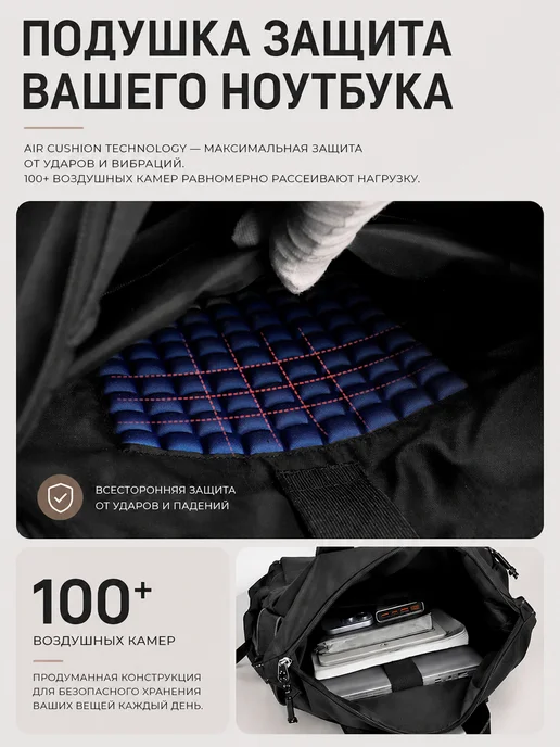 SHBO-R Рюкзак для учебы универсальный, черный, фото 5