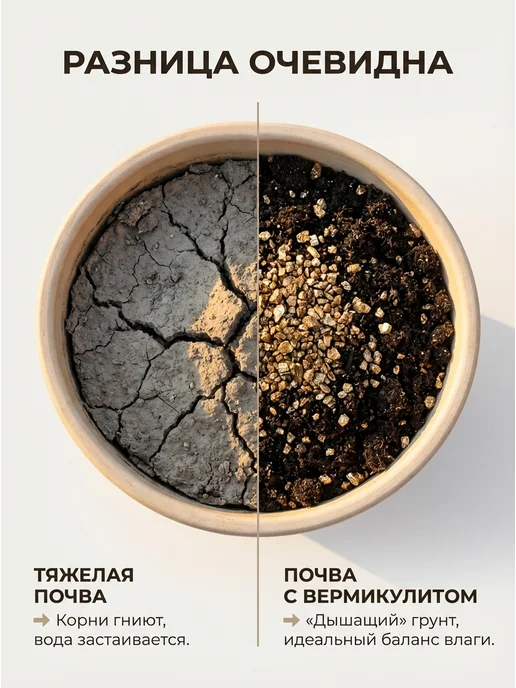 Вермикулит 5л 1-3мм для растений цветов разрыхлитель почвы, 1 л, фото 4