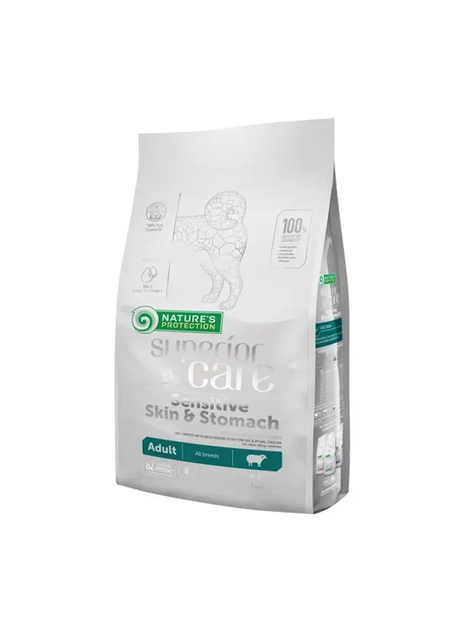 Сухой корм Nature’s Protection Skin Stomach для собак, чувствительное пищеварение, 1,5 кг, фото 2