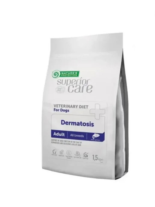Сухой корм Nature’s Protection Vetdiet Dermatosis для собак, лосось, 1,5 кг, фото 2