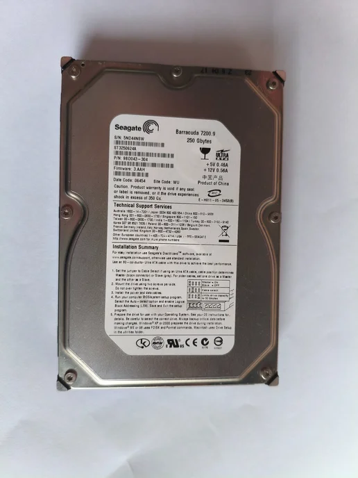 HDD 250GB IDE 3.5, 250 ГБ