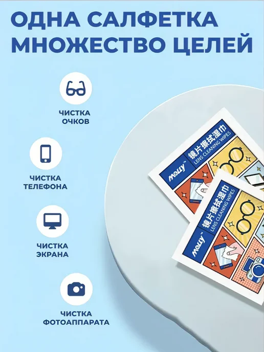 Антифог салфетки для очков и оптики, вариант, фото 4