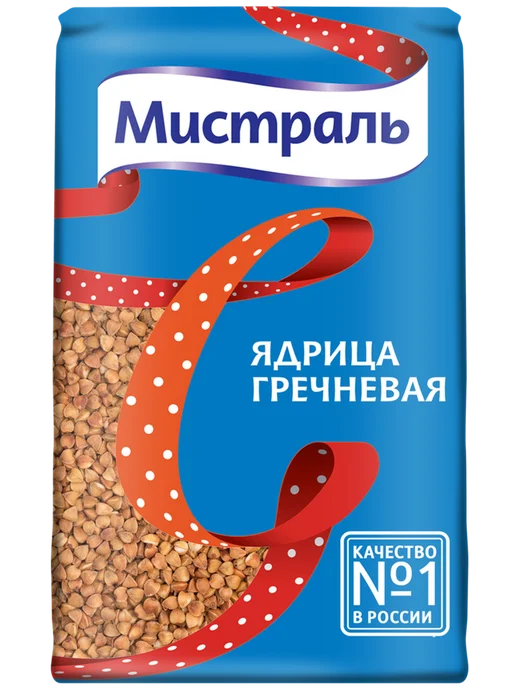 МИСТРАЛЬ Крупа гречневая ядрица высший сорт, 2000г, 900 г, в упаковке 1,9 кг, фото 2
