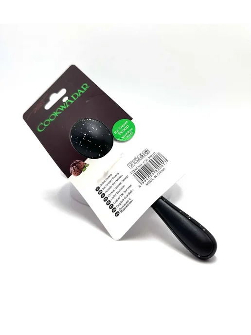ShopBenefit Ложка для мороженого и десертов, кухонный аксессуар, черный, фото 2