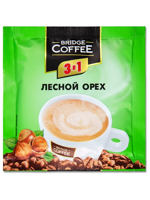 Bridge Coffee Кофе 3 в 1 в пакетиках растворимый Bridge набор 3 вкуса, 20г, 20 г, фото 4
